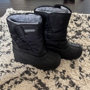 Ranger Black Kids Snow Boots